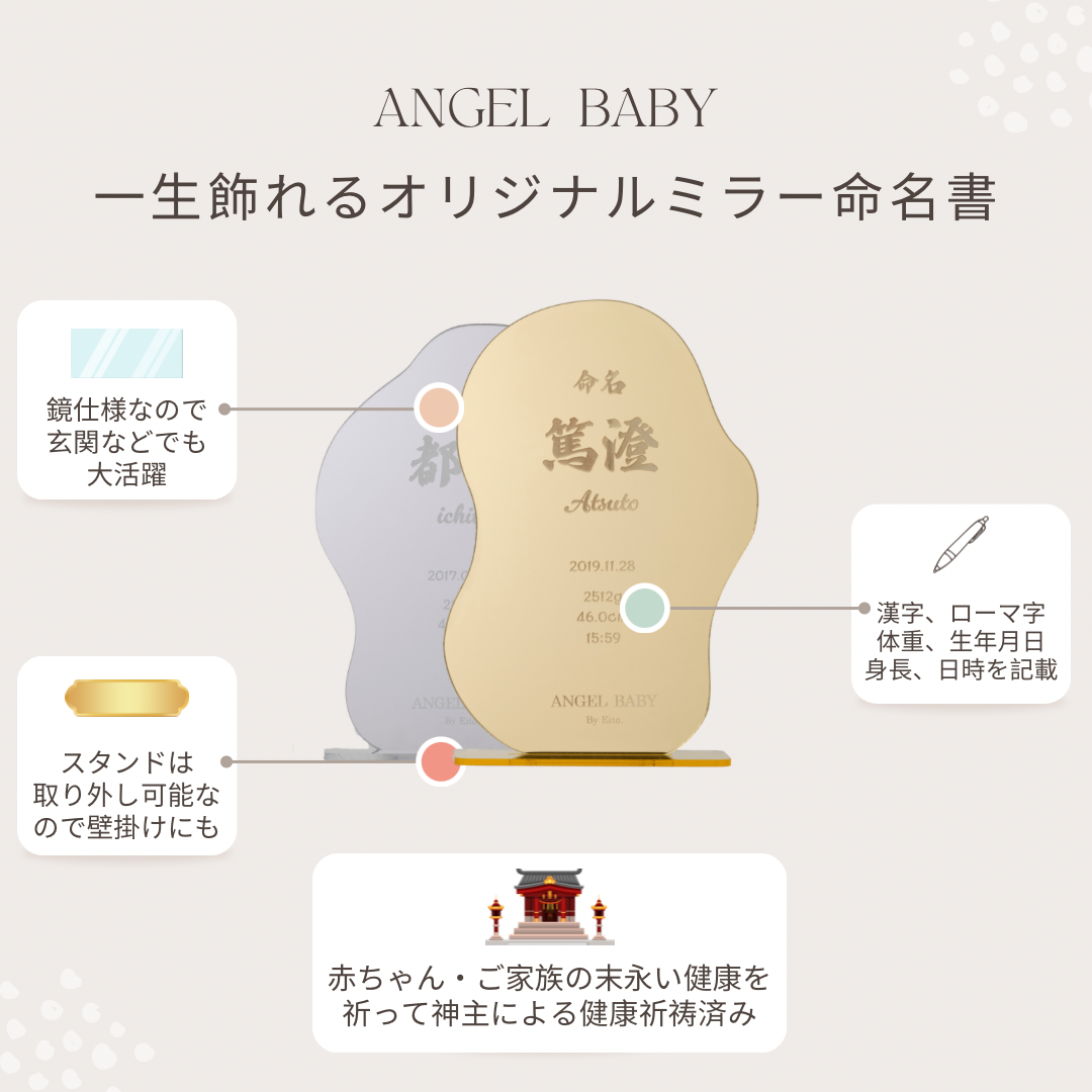 エンジェルベイビー オリジナル命名書