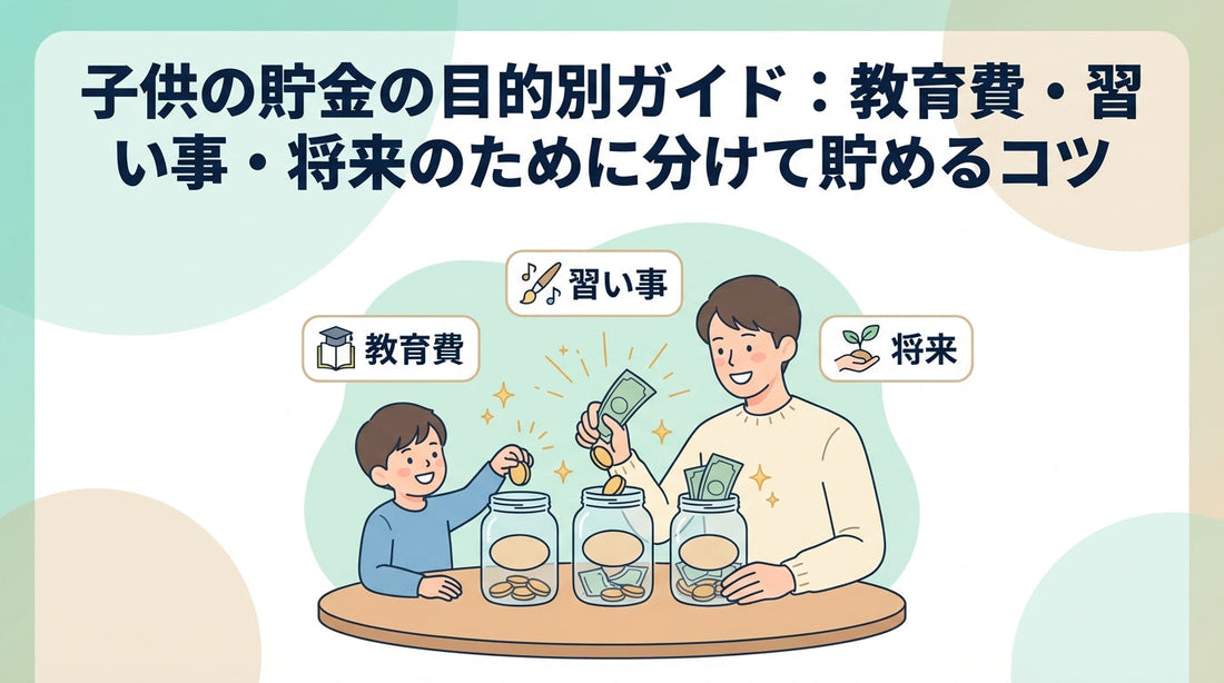 子供の貯金の目的別ガイド：教育費・習い事・将来のために分けて貯めるコツ