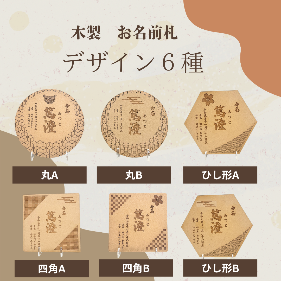木製命名札の詳細