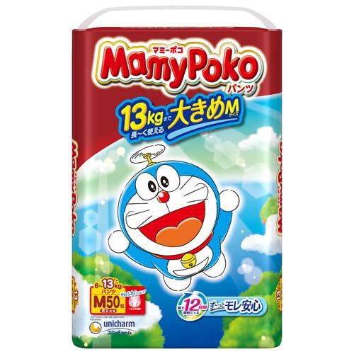 マミーポコパンツ　ドラえもんシリーズM　ず～っとモレ安心のかわいい紙おむつ！